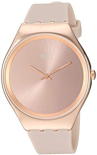 Swatch Damen Armbanduhr Analog Quarz Silikon SYXG101