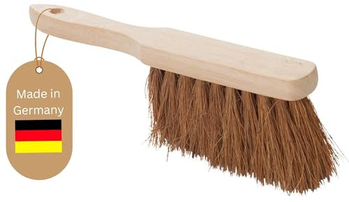 Novaliv Handfeger KOKOSBORSTEN Autohandfeger Besen weiche Borsten Kokoshandfeger Industriehandfeger Auto Schneebesen Holz Hand Brush Handfeger Grob Handfeger Campen Besen Auto Handfeger Draußen