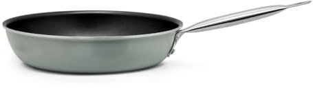 METRO Professional Padella, alluminio/acciaio inox, Ø40cm x 15cm, utilizzabile in forno fino a 240°C, resistente alle abrasioni e ai graffi, argento