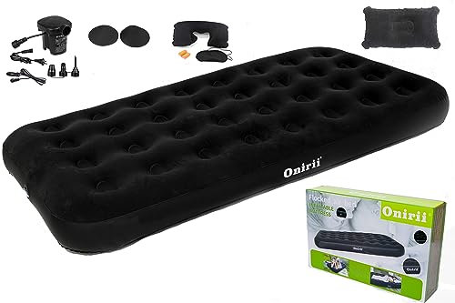 Onirii Twin Size Single Camping Air Mattress Bed with Air Pump