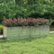 LAPOOH Garten-Hochbeet, Palettenrahmen, Hochteich, Gemüsebeet, Kräuterregal Balkon, Blumenbeet, Kräuterspirale, Tomatenbeet, Pflanzhochbeet, 320x80x77 cm Verzinkter Stahl Silber
