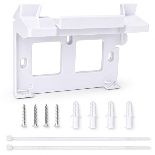 Vexnaro Soporte de Pared Compatible Gen 3 Router V3, Kit De Montaje Todo enuno de Metal con Gestión de Cables Para Router Y Fuente de Alimentación, Instalación Interior Exterior Oficina Hogar