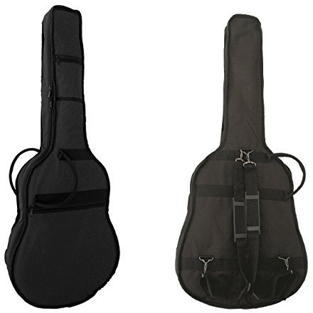 MSA GIGBAG - GITARRENTASCHE - FÜR 4/4 KONZERTGITARRE - BIG CASE - 10MM GEPOLSTERT/POLSTERSTÄRKE - SCHWARZ - GB 10