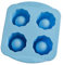 HIC Kitchen Big Shot Silicone Ice Tray, Non-Stick, Makes 4 Ice Shot Glasses