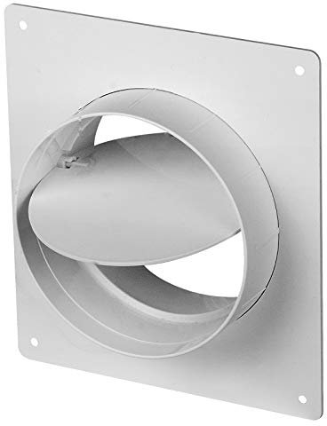 Wandflansch Rückstauklappe Montageplatte Lüftungsrohr Rohr Lüftung Kunststoff - VONLIS® Ø 150 mm