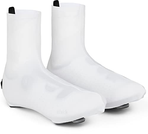GripGrab Raceaero 2 Lightweight Road Cycling Shoe Covers Aerodynamic Thin Summer Time Trial Racing Bike Overshoes Couvre-Chaussures en Lycra léger 2 Unisexe, Blanc, OneSize (5-11)