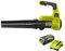 Souffleur RYOBI 36V Max Power - 1 batterie LithiumPlus 36V 4.0Ah - 1 chargeur rapide 6.0Ah - RY36BLA-140