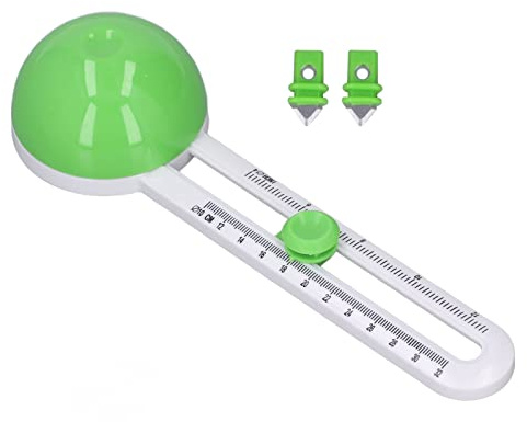 Outil de coupe de papier circulaire , manuel portatif de coupe papier de cercle pour l'école(Vert)