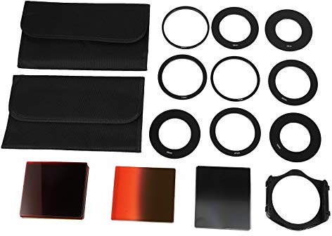 Oikabio Set di 24 filtri quadrati pieni + graduati + 9 dimensioni adattatore filtro supporto per p serie LF78