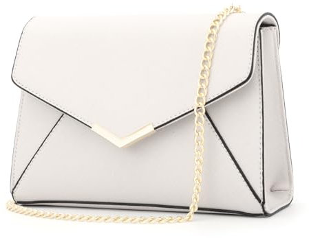 Jywmsc Damen Envelope Clutch Handtasche Kunstleder Abendtaschen Handtaschen für Hochzeit Party Cocktail Prom Crossbody Schultertasche Beige