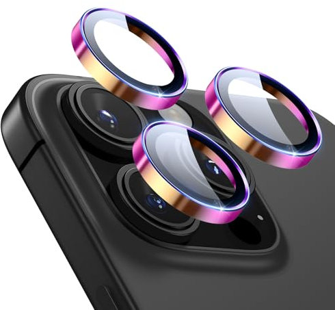 ESR Protections d'Objectif pour iPhone 17 Pro Max/17 Pro/16 Pro Max/16 Pro/15 Pro Max/15 Pro/14 Pro Max/14 Pro, Verre Trempé HD,Résistant aux Rayures, Série Armorite, Lot de 1, Coloré