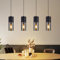Lichtmaler Hängelampe Esstisch Pendelleuchte 4 Flammig - Hängeleuchte Schwarz Glas E27 Esstischlampe Hängend Retro für Esszimmer Küche Café Clu Bar Geschäft