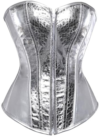 Robe corset brillante 2025 avec fermeture éclair, bretelles réglables, style western pour femme