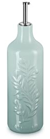 Le Creuset Stoneware Olive Branch Collection Oil Cruet, 20 oz., Sea Salt