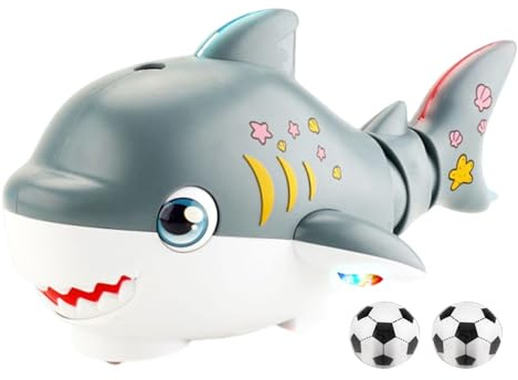 Juguetes De Bolas Flotantes por Soplido - Juguetes Sensoriales de Tiburón para Niños - Luces Cambio Color Activadas Sonido Habilidades Motoras Stem Suministros Piscina Campamento Cumpleaños