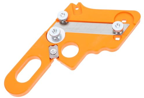 Ipetboom Rabot Manuel Réglable pour Travail du Bois Outil de Finition de Placage de Chants en Bakélite et Acier Lame de Rayon 15 mm pour Chanfreinage Précis Portable et Solide