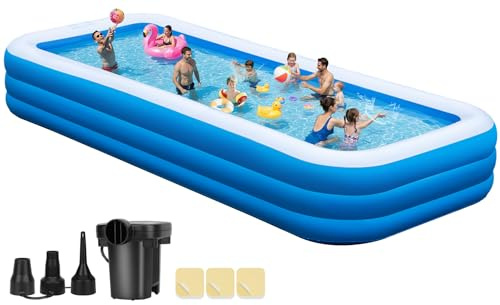 Extra Large Inflatable Pool 180 x 76 x 22 with Air Pump Included β 1303 Gallon Blow Up Pool for Adults Family, Heavy Duty Above Ground Outdoor Swimming Pool for Backyard Summer Party