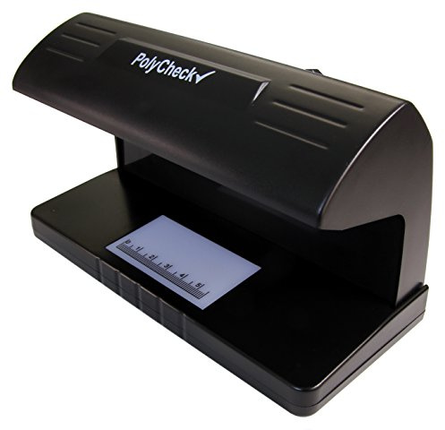 PolyCheck Détecteur de faux billets UV 2 en 1 avec lumière LED blanche