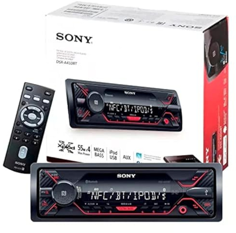 Sony DSX-A410BT Single Din Bluetooth Front USB AUX Car Stereo Digital Media Receiver (No CD Player)
