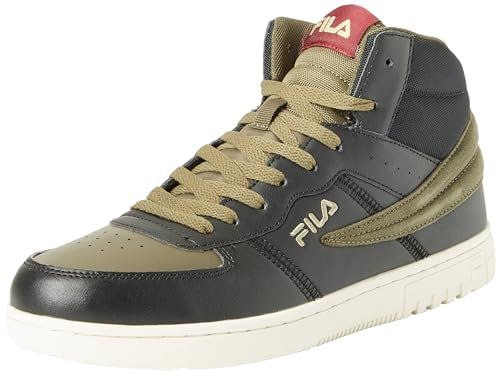 FILA Herren Noclaf Mid Sneaker, Black-Olive Night, 42 EU
