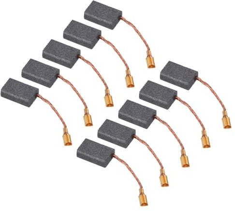 QUARKZMAN 5 x 10 x 15mm Balai de Charbon Brosse à Charbon de Remplacement 10Pcs Balai de Charbon Brosse à Charbon pour Outil Électrique