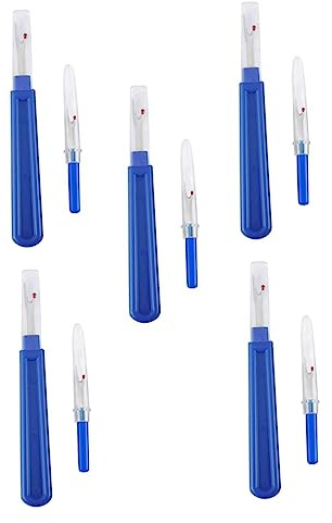 NUOBESTY Lot de 10 Découseurs de Couture Poignée Confortable en Plastique et Acier Inoxydable pour Enlever les Fils, pour Couture et Artisanat