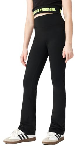 Hornice Leggings da Yoga per Ragazze a Vita Alta Pantaloni Svasati Elasticizzati a Gamba Larga,Adatti per l'uso Quotidiano/Ciclismo/Sport/Yoga/Danza