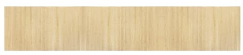 Tapis rectangulaire naturel clair 60x300 cm bambou