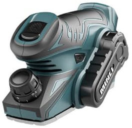 Mini raboteuse électrique, raboteuse à une électrique compatible avec la batterie 12V pour le travail du bois, largeur minimale de l'angle de rabotage 60mm (sans batterie)