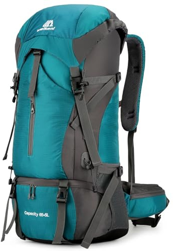 NTUOCAW 70L Hiking Backpack with Rain Cover Large Trekking Backpack for Men Women Waterproof Camping Rucksack Lightweight Backpacking for Outdoor Sports Travel Hiking Cycling Climbing Mountaineering
