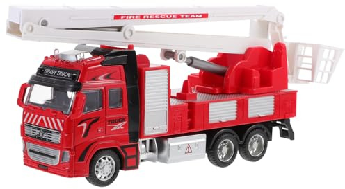 YARNOW Camión De Bomberos De Juguete Coche De Bomberos Realista Accesorio De Aprendizaje para Vehículo De Emergencia Simulado Juguete Educativo para Jugar Casa