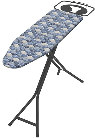 COLOMBO Asse da Stiro JUPITER 120x40 cm – Regolabile in Altezza 6 Posizioni fino a 95 cm, Porta Caldaia con Barra Portagrucce, Foderina 100% Cotone Biologico, Struttura Robusta Ø28 mm, Made in Italy