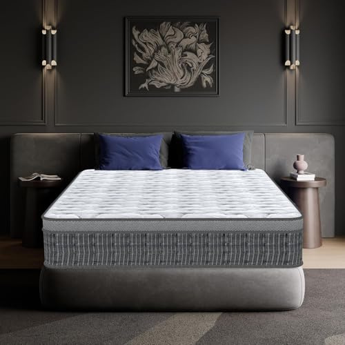 Matelas 160x200 cm Premium, Ép 26cm, PerfectSleep - Mousse à mémoire de Forme + Blue Latex - Durable, Haute Densité, Thermorégulateur, 7 Zones, Hypoallergénique, Respirant, Support à Haute résilience