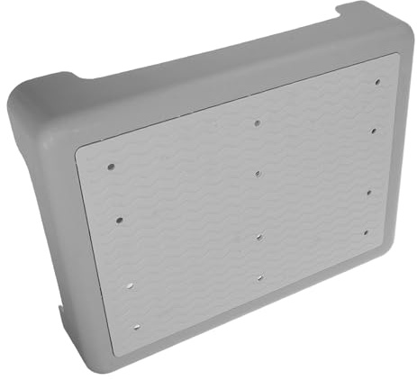 BESPORTBLE Taburete Antideslizante para Baño Gris Superficie Texturizada Tamaño Pequeño 44X34X95 CM Taburete Paso para Personas Mayores y Plataforma de Apoyo Segura para Ducha y Bañera