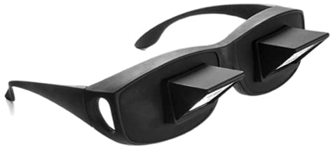 InnovaGoods® Occhiali con prisma di visione orizzontale a 90° WatchinL, Lenti acromatiche minerali, visione chiara e nitida a 90°, angolo di visione ottimale, ideale per persone con mobilità ridotta.