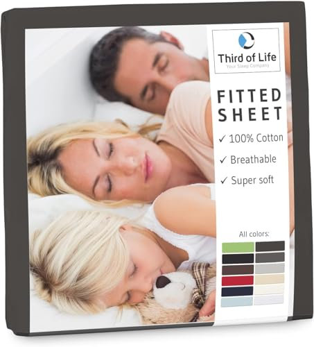 Spannbettlaken 90x200 cm aus 100% natürlicher Baumwolle I Das atmungsaktive & fusselfreie Bettlaken ALBA ist elastisch & weich I Designed in Germany I Langlebiger Jersey-Bettbezug I 90x200cm