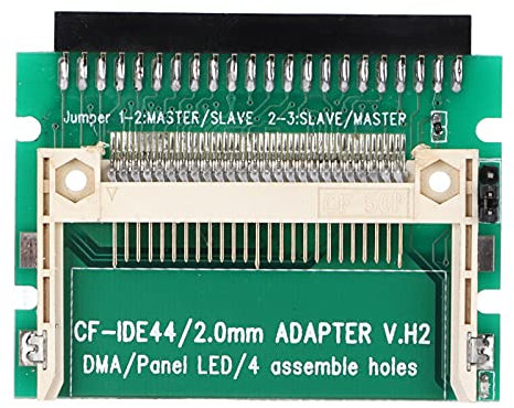 Plyisty Adattatore da CF a IDE, Adattatore da Scheda CF a 2.5 Femmina 44 Pin Convertitore IDE Disco Rigido, Adattatore CF IDE per HDD SSD Portatile