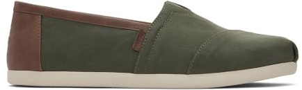 TOMS Mens Classic Alpargata Espadrilles Shoes Green 8 UK