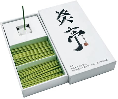 Bogoro set med rökelser, premium rökelsepinnar, rökelse, incense pinnar, 100 pinnar 6,5 cm, perfekt för meditation, yoga, andlig läkning, böner, aromaterapi (YanTing)