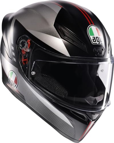AGV K1 S Lap Helm, schwarz matt/rot, L (59/60)