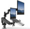PUTORSEN Brazo para Monitor y portátil, 2 en 1, Ajustable Soporte para portátil para Pantalla de 17 a 32 Pulgadas y Computadora Portátil de hasta 18 Pulgadas, Soporte con VESA de 75/100 mm, 2 Opciones