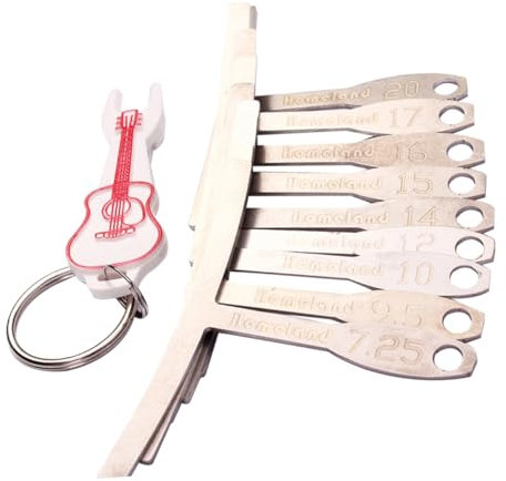VICASKY 9piezas Herramientas Cuidado Guitarra Medidor De Radio Para Guitarra Medidor De Radio Para Diapasón Profesional Para Ajustar Puente y Sillín De