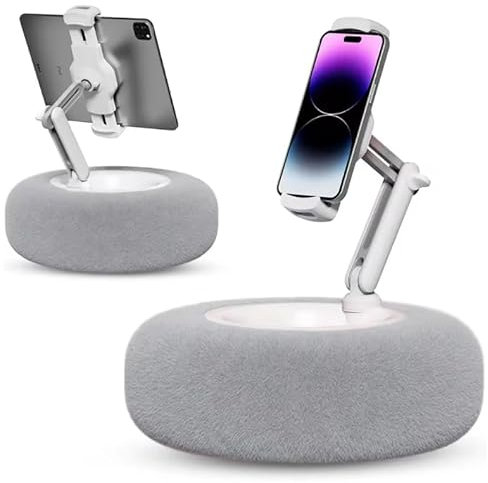 Plush Cushion Snack Bowl Mobile Phone Stand Holder - UK Company - for Ipad, Mobile Phone, Kindle & Tablet - Luxury Pillow - Birthday Gift
