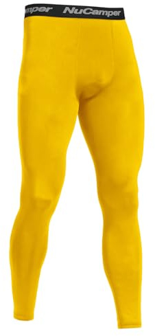 NuCamper Pantaloni a Compressione Uomo Pantaloni da Corsa da Uomo Lunghi Leggings Aderenti e Traspiranti Pantaloni a Compressione ad Asciugatura Rapida per il Fitness Funzionali I'allenamento Atletico