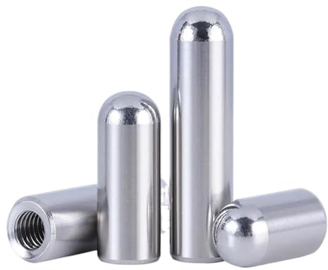 Cylindrical Locating Pins 4pcs M3 Inner Thread pin Dowel 304 Stainless Steel Female Round Head pins Guide Post Position Nail Location Nails 6mm(M3x30mmxD6)