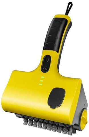 Surluoen Cepillo de Limpieza para Parrilla de Barbacoa Eléctrica Inalámbrica, Cepillo de Limpieza para Azulejos de Cocina Doméstica, Cabezales de Cepillo Reemplazables