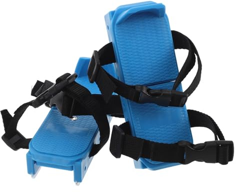 TIKODIDA Botas de Esquí Infantiles Impermeables Niñas, Color Azul, Talla Pequeña, Soporte Ajustable y Suela Antideslizante para Nieve y Patinaje al Aire Libre