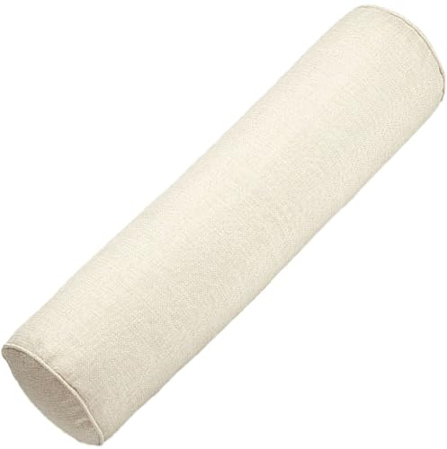 UWOBTN Cojín Cilíndrico Larga 10x40 15x50 20x60cm Almohada Cervical Suave y Cómodo Ergonómico Almohada Rollo con Funda Extraíble para Soporte de Cabeza, Cuello, Espalda y piernas(A5,20x60cm)