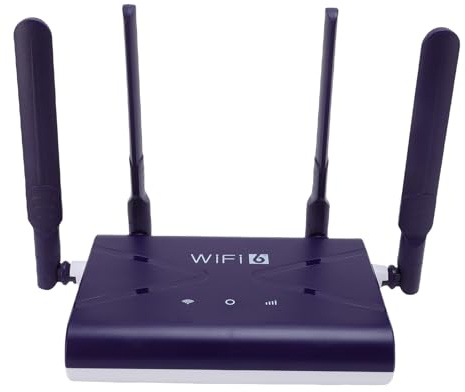Tangxi WiFi 6 Höghastighetsspelroutrar för Trådlöst Internet, 300 Mbps 4G 5G CPE LTE-router med SIM-kortplats och 4 Antenner, Stöder Upp Till 32 Enheter, för Hemföretag