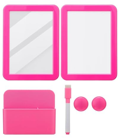 muqeu Kit D'Accessoires de Casier - Supplie de Rentrée Scolaire pour Fille, Support de Marqueur Effaçable à Sec pour Tableau Blanc Magnétique et Fournitures Scolaires, B